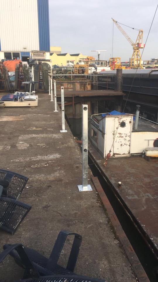 Valbeveiliging op kade